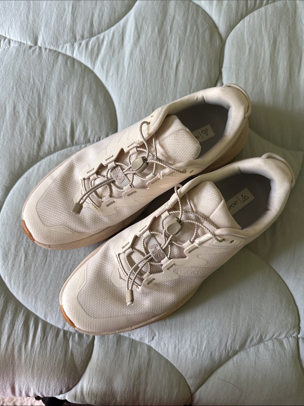 Hoka Transport Cream White Sneakers